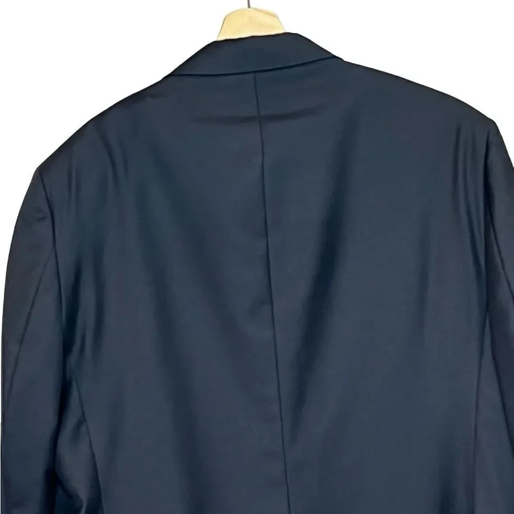 Jos A Bank black Chelsea traveler wool blazer size 48 regular